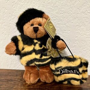 Galerie au Chocolat: Dillards Plush Bear with Shopping Bag, ca. 1999